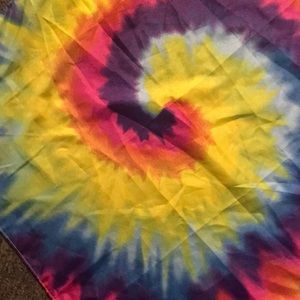 Tie dye silk bandana